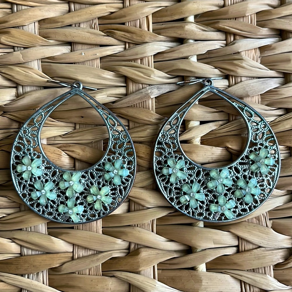 3/$11 3D floral earrings
